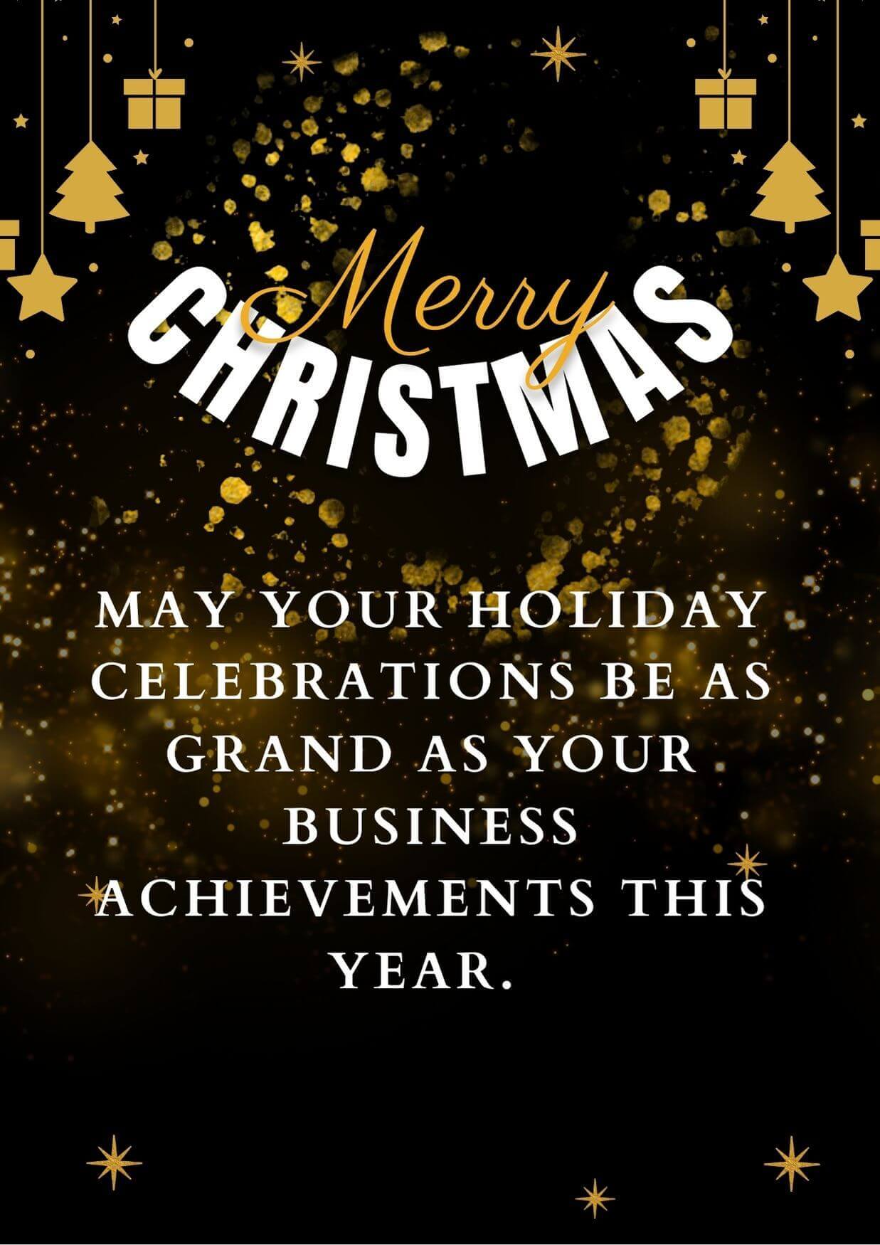 Merry Christmas Message For My Business Partners