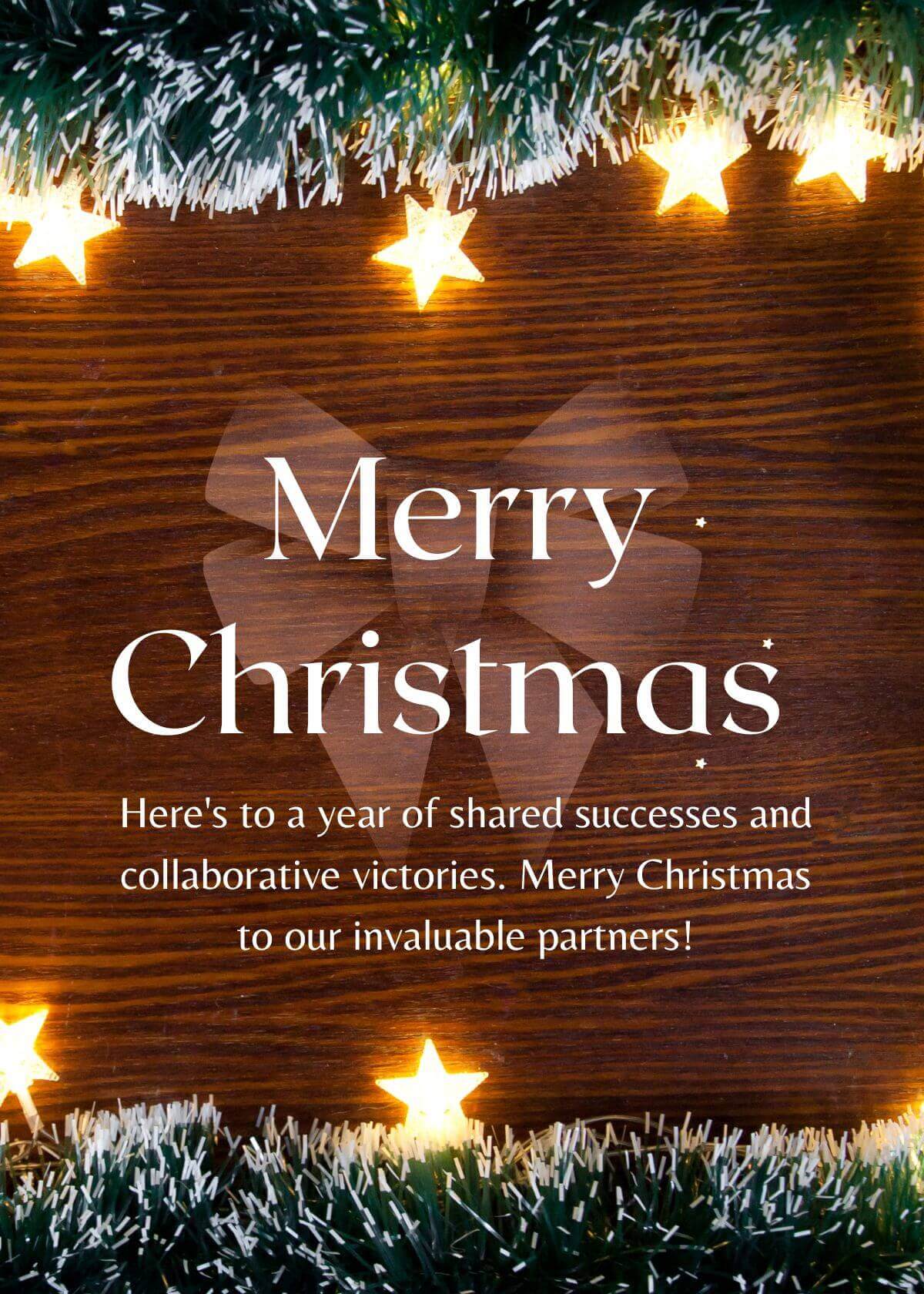 Merry Christmas Message To Business Partner