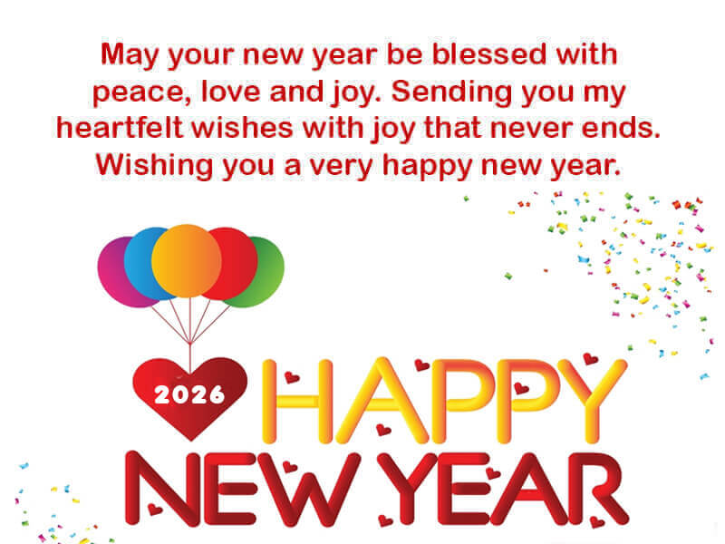 2026 Happy New Year Greeting Message