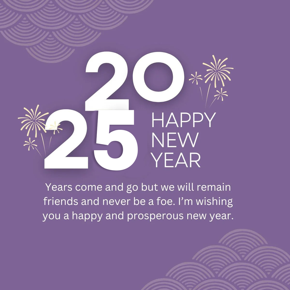 Cool Happy New Year 2025 Ecard Wishes Greeting For Friends