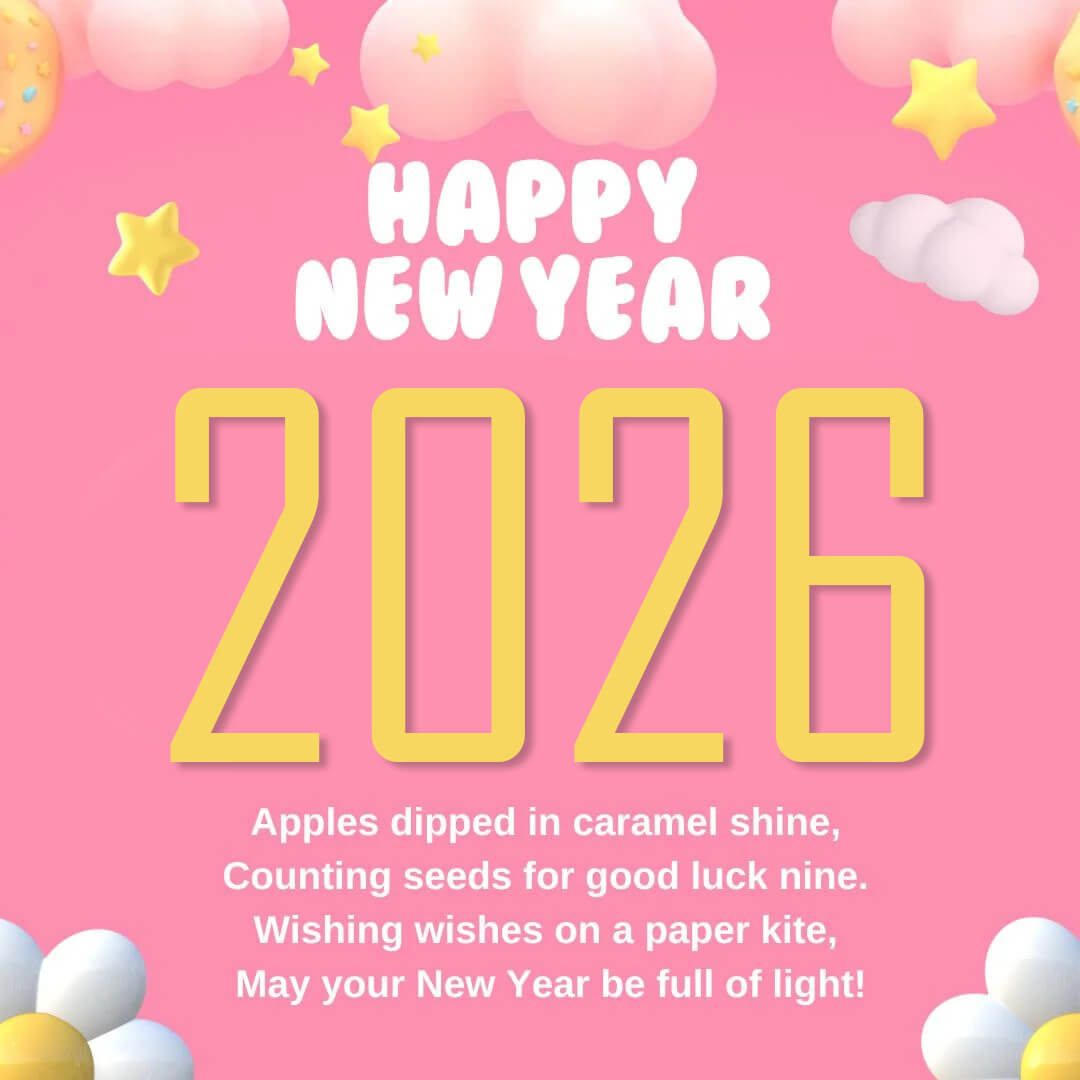 Happy New Year 2026 Poem For Kids And Childs