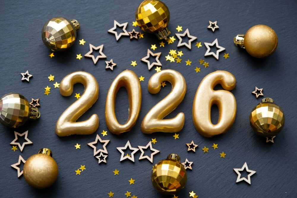 Happy New Year 2026 And Happy Winters And XMAs Wallpaper