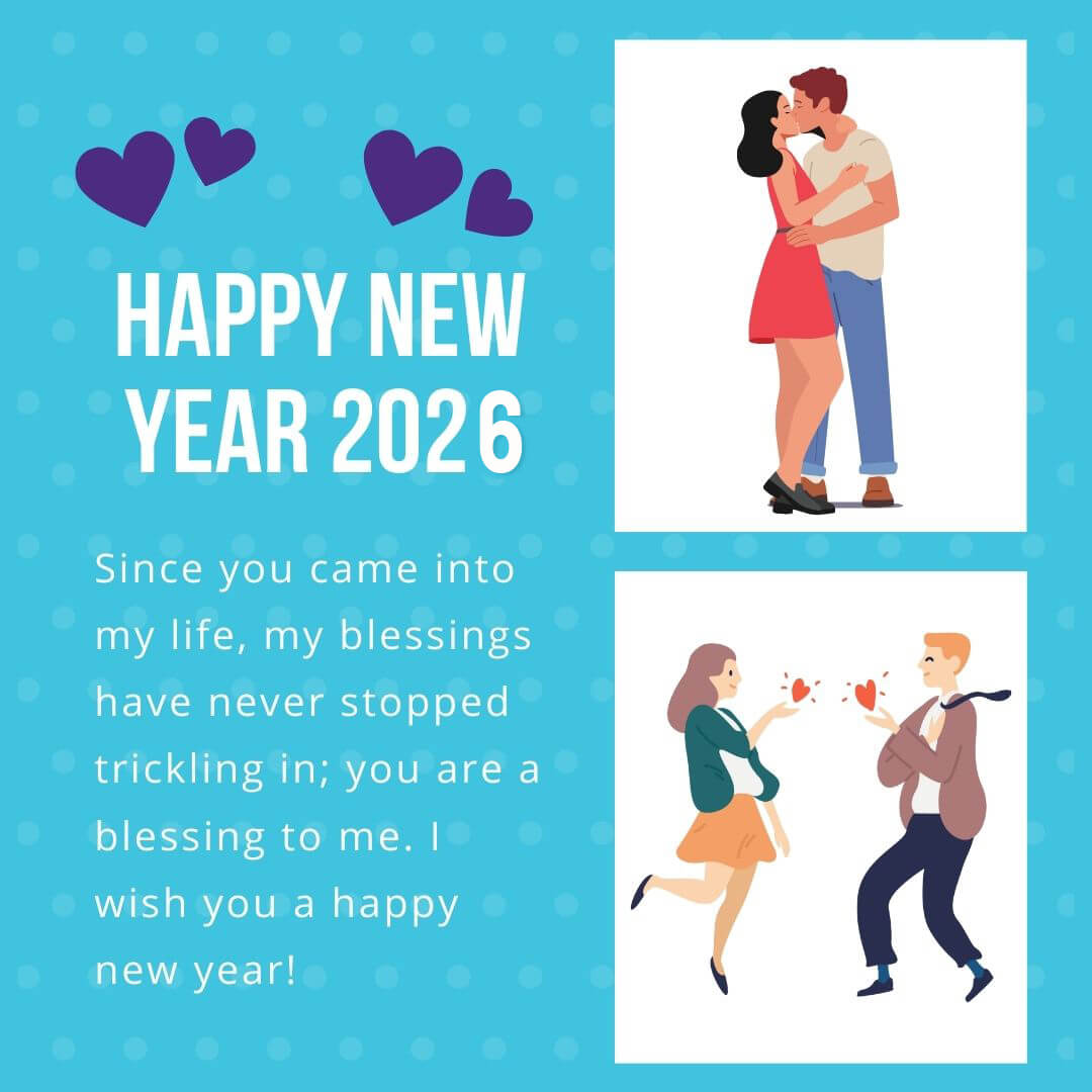 2026 Happy New Year Wishes For Boyfriend
