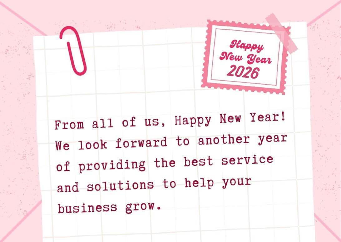 2026 New Year Wishes For Clients And Customers With Image