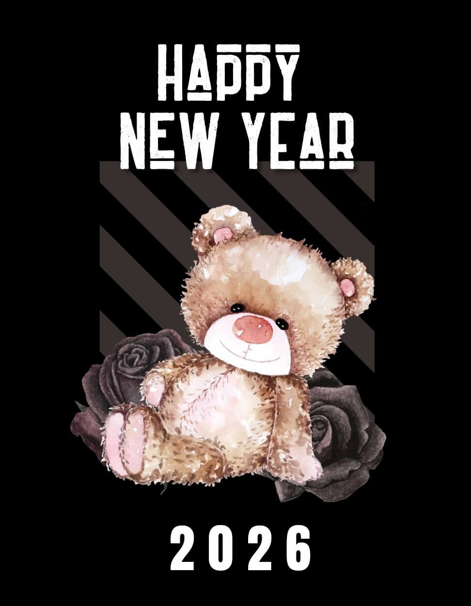 Cute Happy New Year 2026 Images Greeting Card