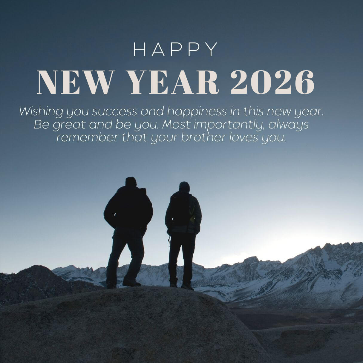 Happy 2026 New Year Wishes For Brother