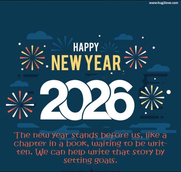 Happy New Year 2026 Ecard Greeting Romantic