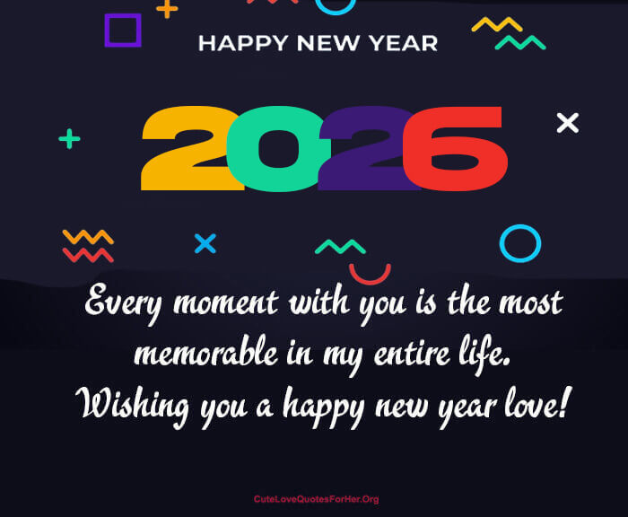 Happy New Year 2026 Love Wishes For Soulmate