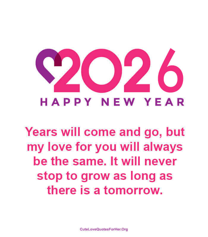 Happy New Year 2026 Love Wishes