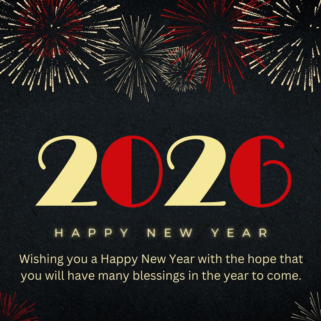 Happy New Year 2026 Greeting Cards Hd