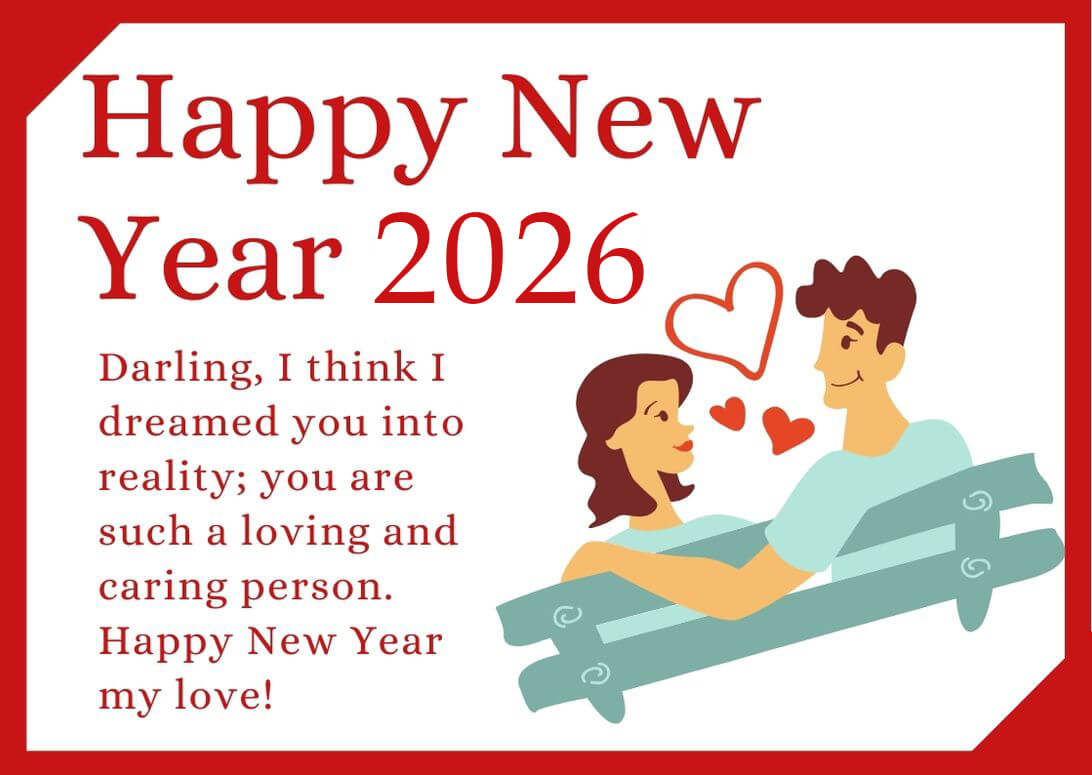 Happy New Year Wishes 2026 From Her To Him