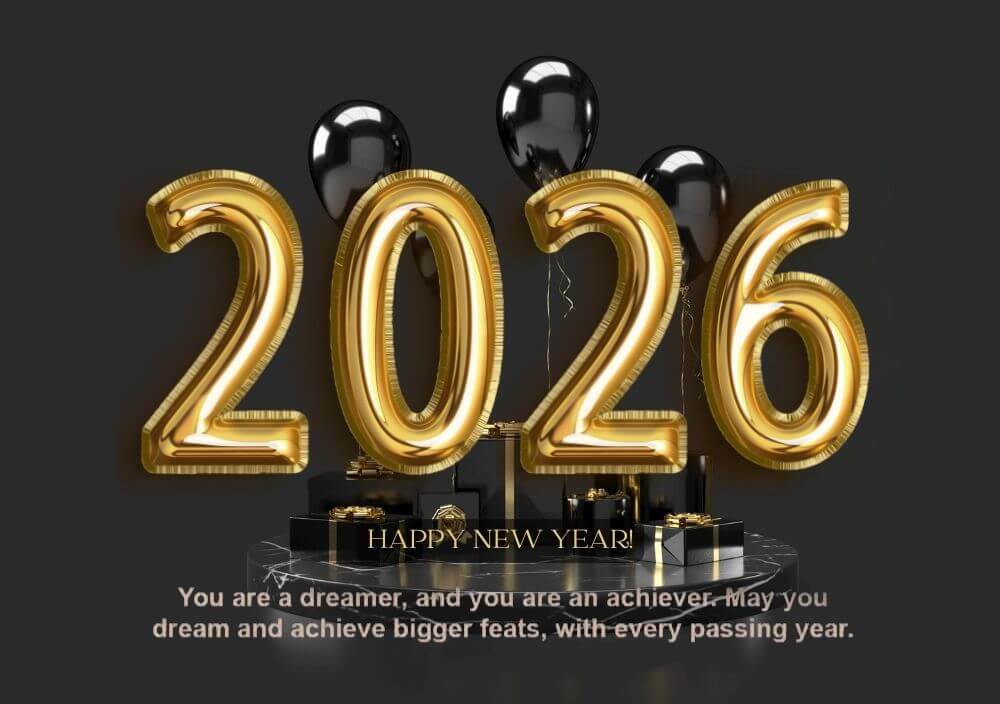 New Year 2026 Facebook Status Caption Image