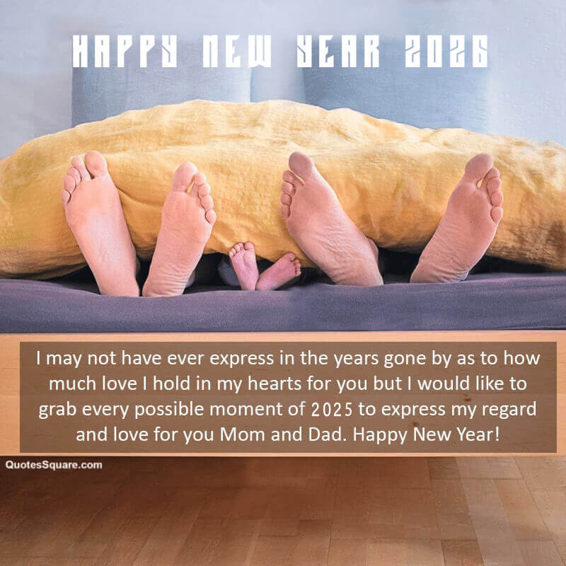 New Year 2026 Greetings For Parents Mom And Dad