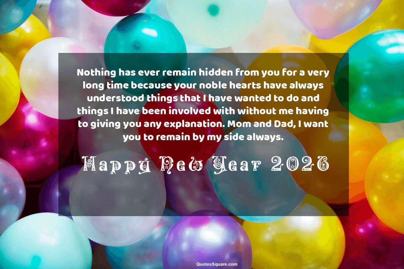 Parents 2026 New Year Wishes Mom Dad