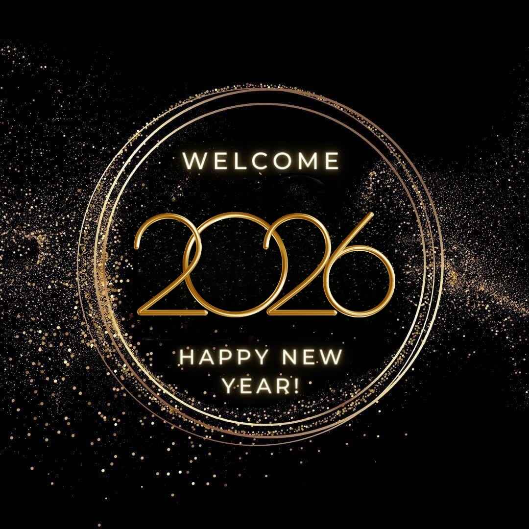 Welcome 2026 New Year Greeting Card Hd