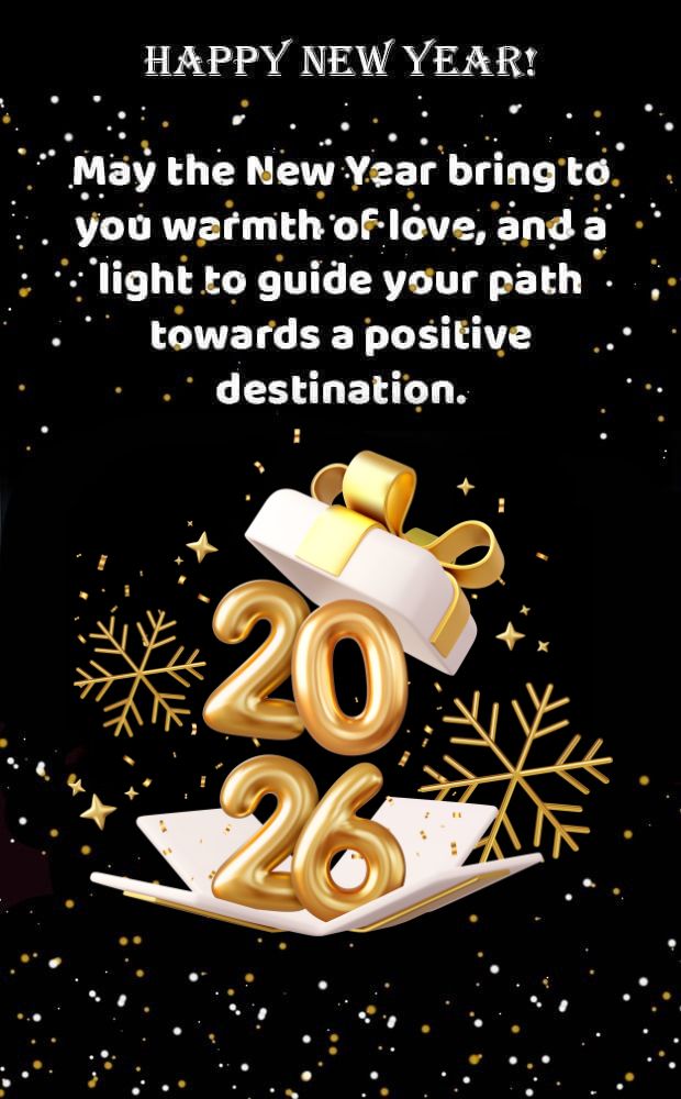 Short Happy New Year 2026 Messages Image