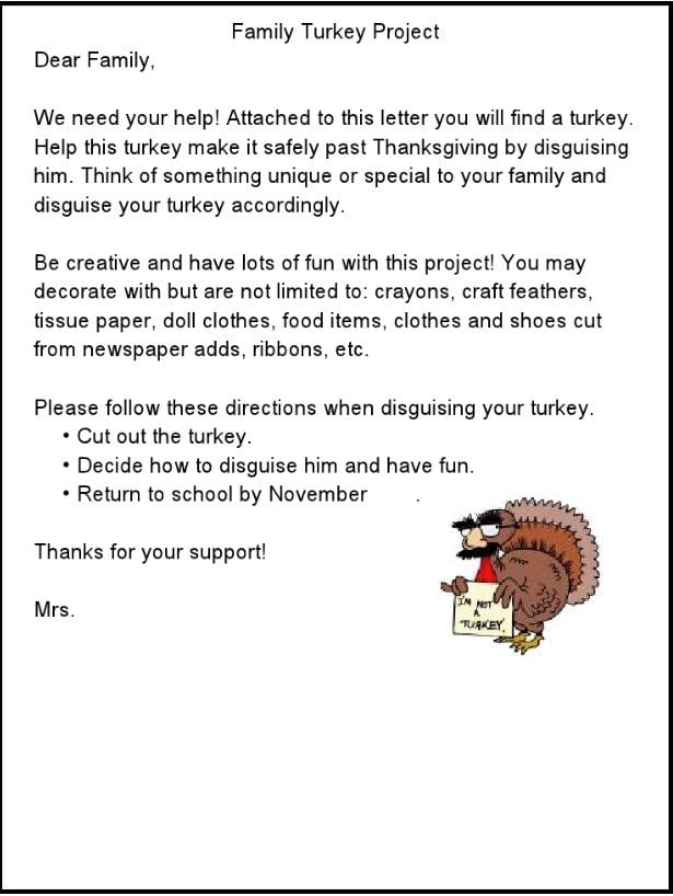 Thanksgiving Letters