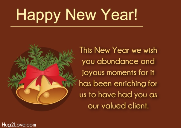 new year wishes for business client