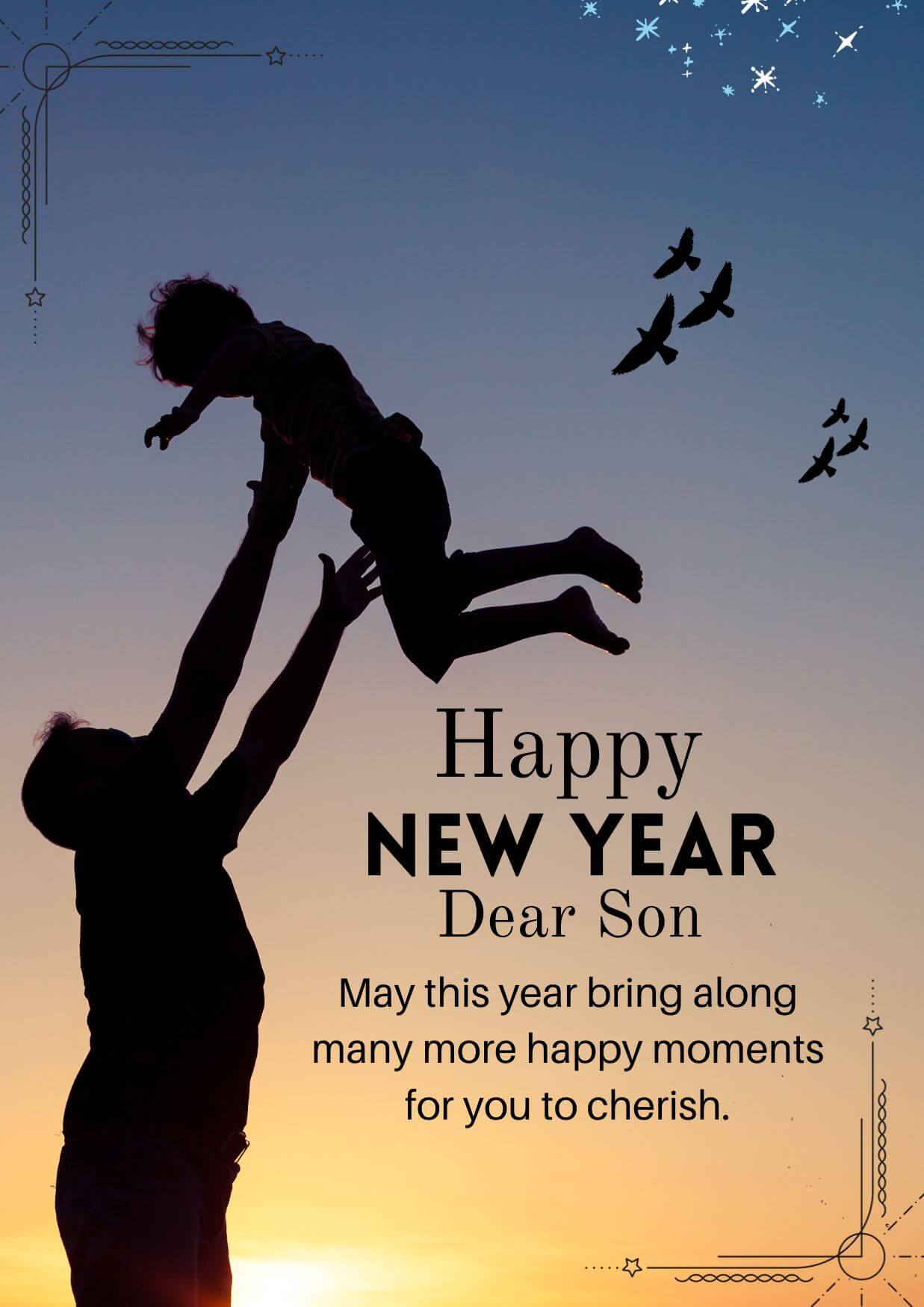 Happy 2026 New Year Wishes From Father To Son