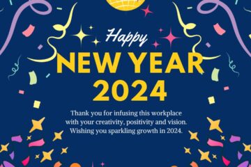 Happy New Year 2024 Greeting Card Image For Eomployees HD Free