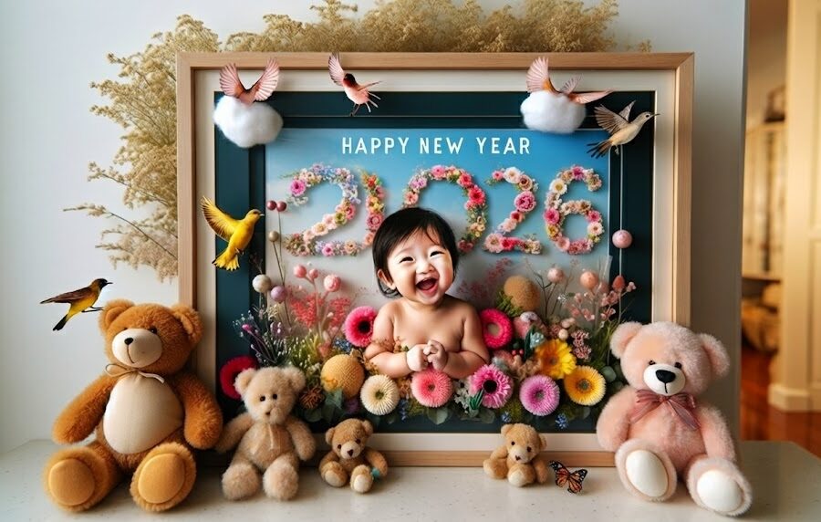 Cute Baby Happy New Year 2026 Pics