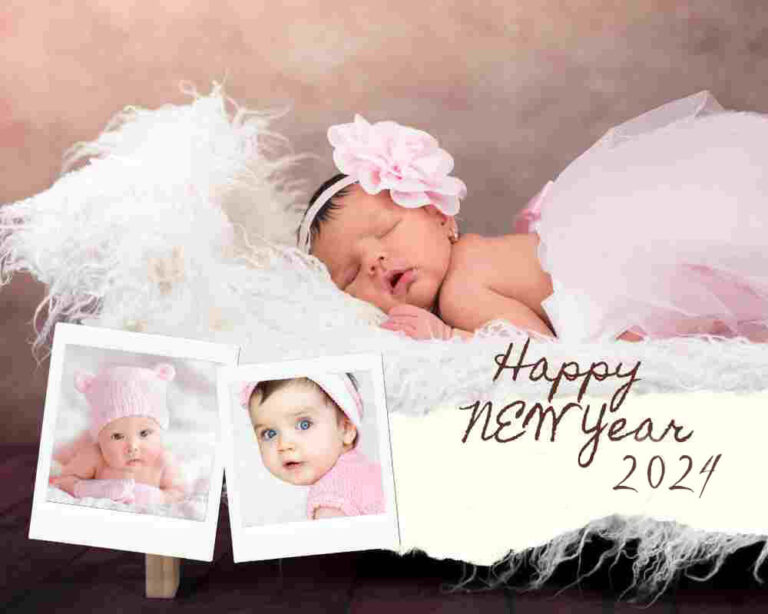 40 Cute Baby Happy New Year 2025 Pics (Small Babies Images) Quotes Square