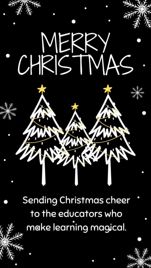 Merry Christmas Teacher Quotes Printable