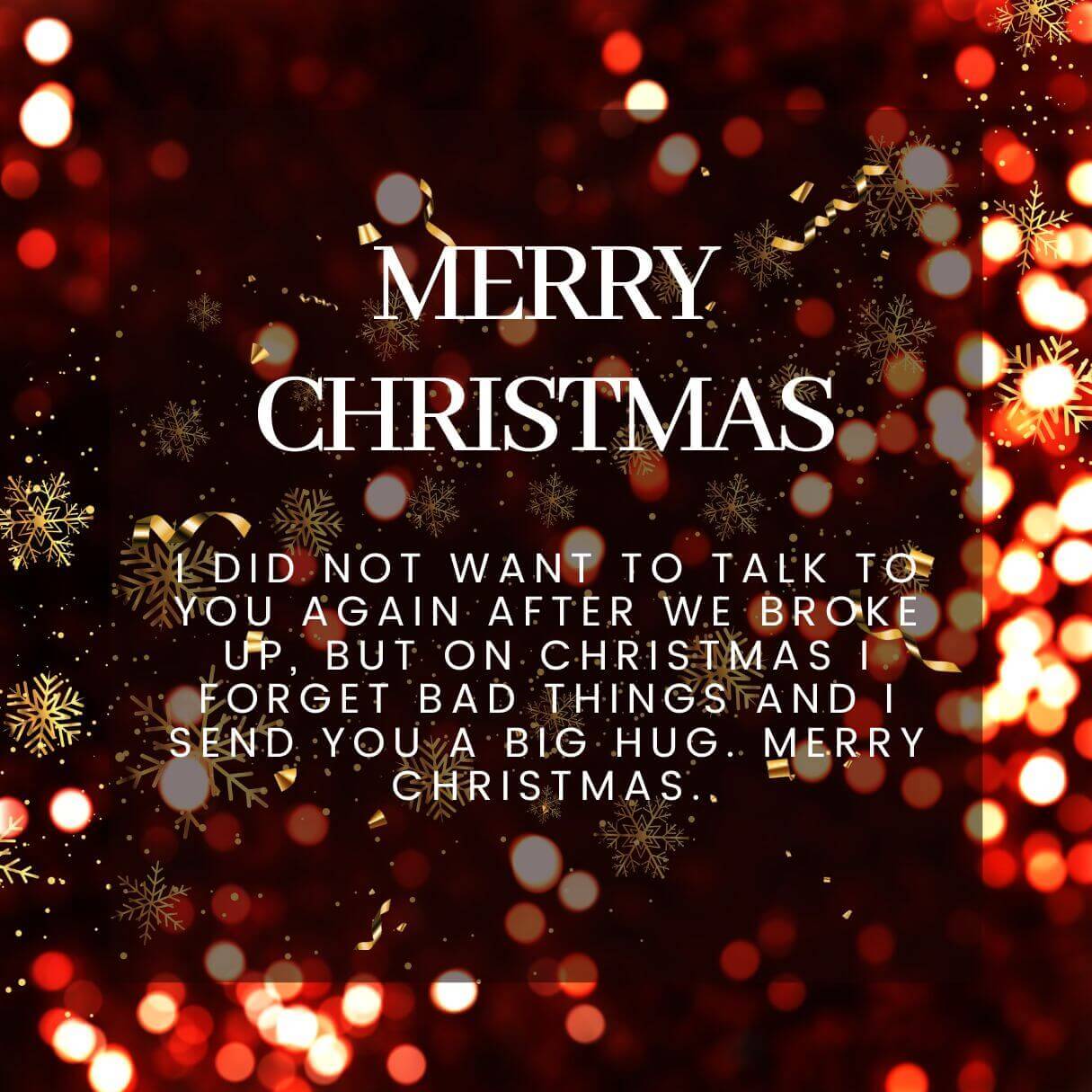 Merry Christmas Quotes For My Ex Boyfriend With Image