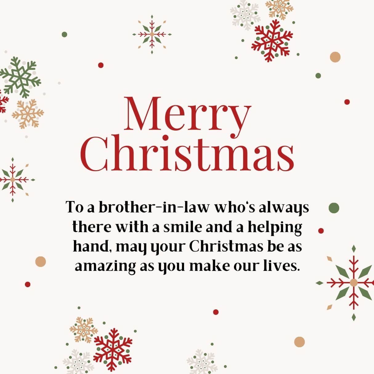 50 Christmas Wishes for Brother-in-Law 2024 with Images - Quotes Square