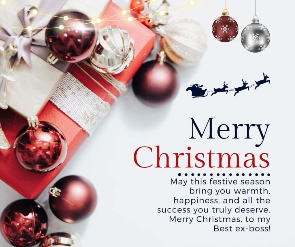 Top 100 Merry Christmas Wishes for Ex-Boss 2024 - Quotes Square