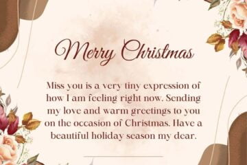 Wishing Merry Christmas To Loved One Who Is Far Away
