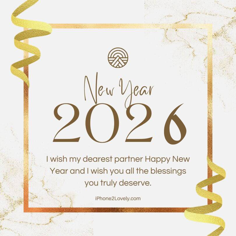 Cute Happy New Year Wishes For Your Lover Partner Engaged COuples 2026 Min