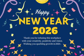 Happy New Year 2026 Greeting Card Image For Eomployees HD Free