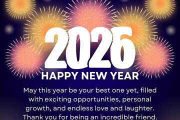 Happy New Year Wishes To My Friend 2026 With Images