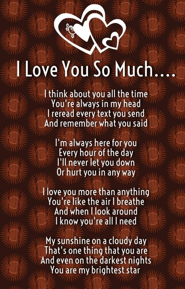 I Love You So Much Poems Quotes Square