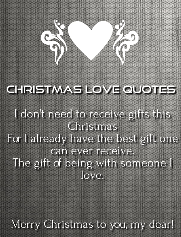 Merry Christmas Love Quotes 2021 for Her &amp; Him - QuotesSquare