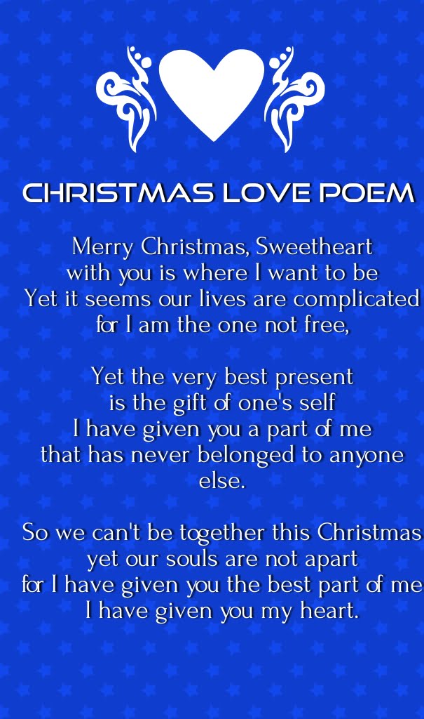 merry christmas love poems