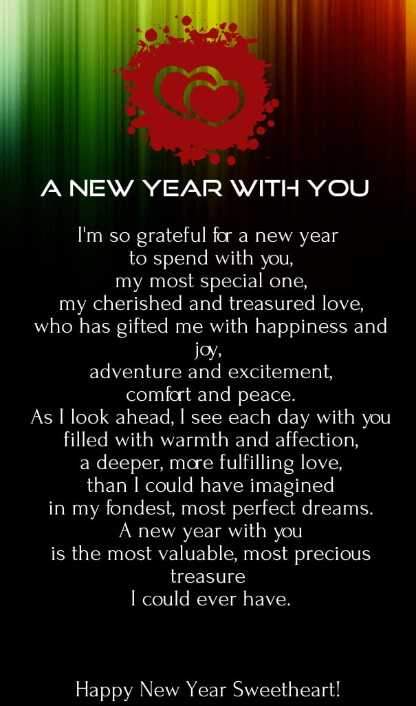 happy new year 2016 love poems